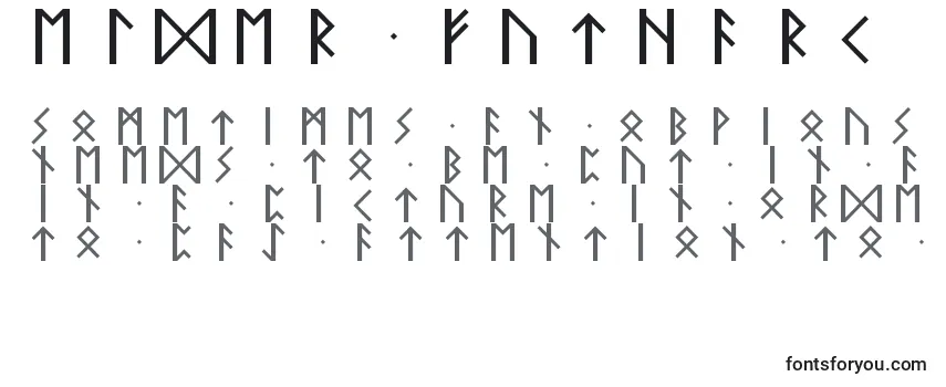 Elder futhark Font