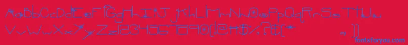 MtfOopsieDaisie Font – Blue Fonts on Red Background