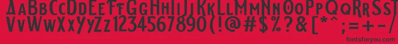 ELDERWEISS Regular Font – Black Fonts on Red Background