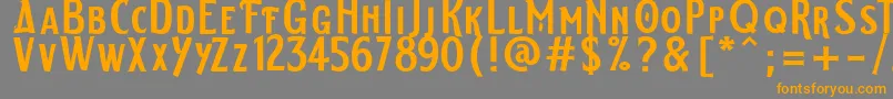 ELDERWEISS Regular Font – Orange Fonts on Gray Background