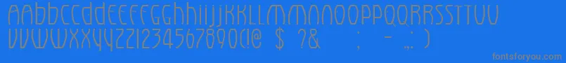 ELDORA Font – Gray Fonts on Blue Background