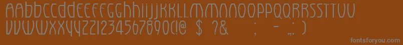 ELDORA Font – Gray Fonts on Brown Background