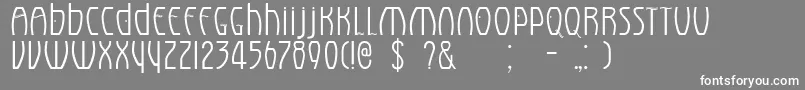 ELDORA Font – White Fonts on Gray Background