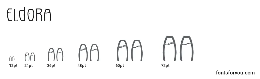ELDORA (125861) Font Sizes