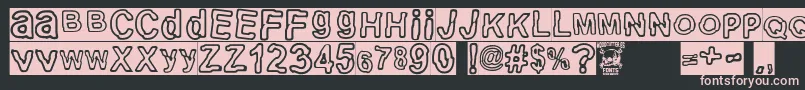 electric Punk Font – Pink Fonts on Black Background
