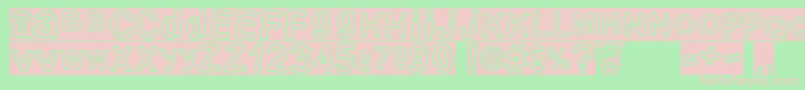 electric Punk Font – Pink Fonts on Green Background