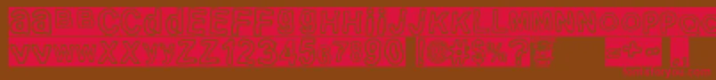 electric Punk Font – Red Fonts on Brown Background
