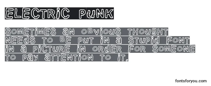 フォントElectric Punk