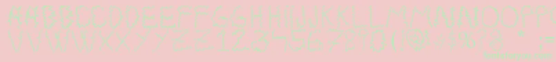 Electrica Salsa Font – Green Fonts on Pink Background