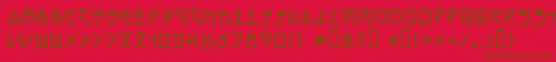 electroharmonix Font – Brown Fonts on Red Background