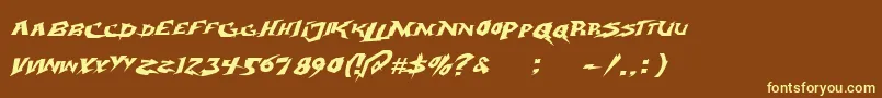Подробнее о шрифте electrox Шрифт electrox – жёлтые шрифты на коричневом фоне