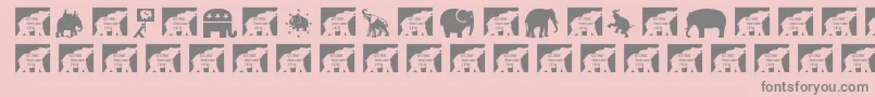 Подробнее о шрифте Elefont Шрифт Elefont – серые шрифты на розовом фоне
