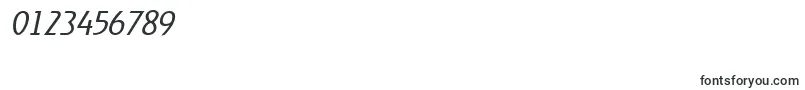 フォントRevellightItalic – 数字と数値のためのフォント
