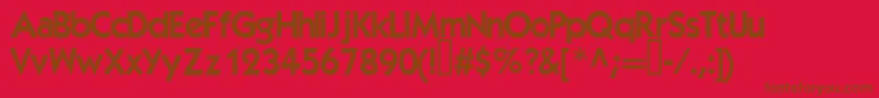 Elegance Font – Brown Fonts on Red Background
