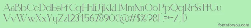 ELEGANT  Personal use Font – Gray Fonts on Green Background