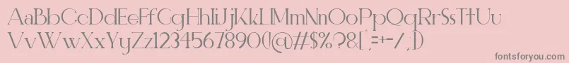 Шрифт ELEGANT  Personal use – серые шрифты на розовом фоне