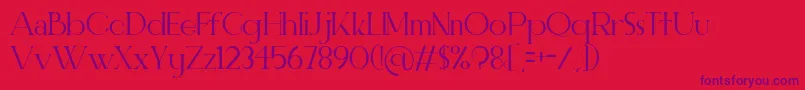 ELEGANT  Personal use Font – Purple Fonts on Red Background