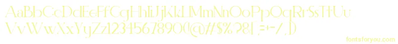 フォントELEGANT  Personal use – 白い背景に黄色の文字