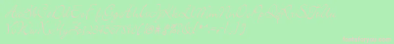 elegant Font – Pink Fonts on Green Background