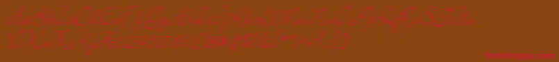 elegant Font – Red Fonts on Brown Background