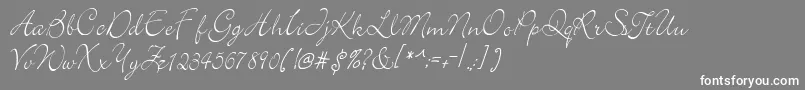 elegantフォントについての詳細 フォントelegant – 灰色の背景に白い文字