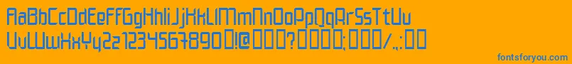 ELEGN    Font – Blue Fonts on Orange Background