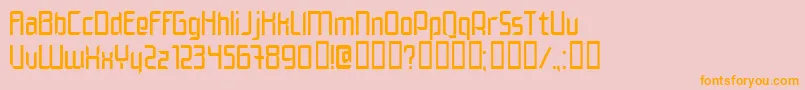 ELEGN    Font – Orange Fonts on Pink Background