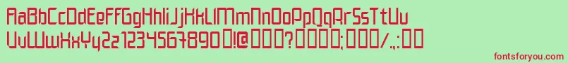 ELEGN    Font – Red Fonts on Green Background