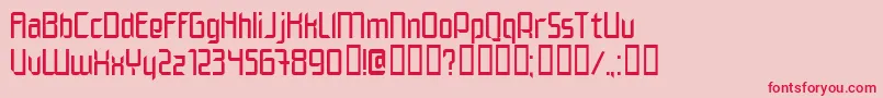 ELEGN    Font – Red Fonts on Pink Background