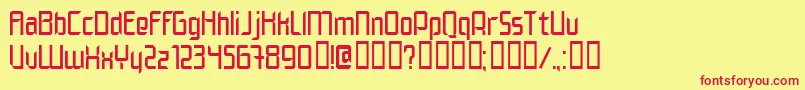 ELEGN    Font – Red Fonts on Yellow Background