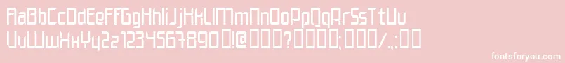 ELEGN    Font – White Fonts on Pink Background