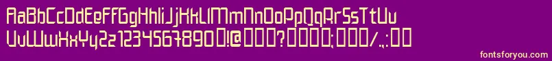 ELEGN    Font – Yellow Fonts on Purple Background