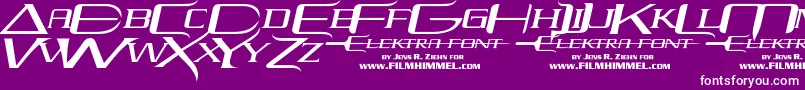 fuente elektra – Fuentes Blancas Sobre Fondo Morado