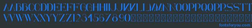 Elena PersonalUse Font – Blue Fonts on Black Background