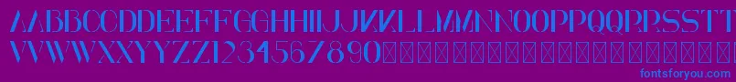 Elena PersonalUse Font – Blue Fonts on Purple Background