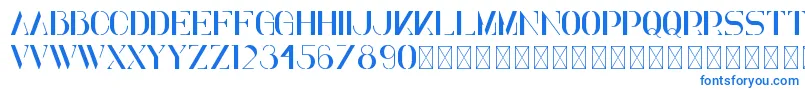 Elena PersonalUse-Schriftart – Blaue Schriften auf weißem Hintergrund