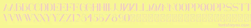 Elena PersonalUse Font – Pink Fonts on Yellow Background