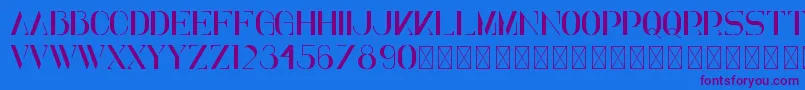 Elena PersonalUse Font – Purple Fonts on Blue Background