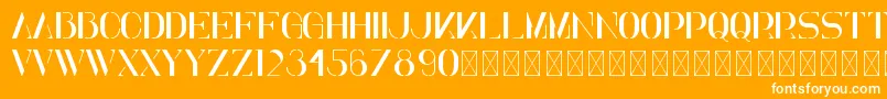 Elena PersonalUse Font – White Fonts on Orange Background