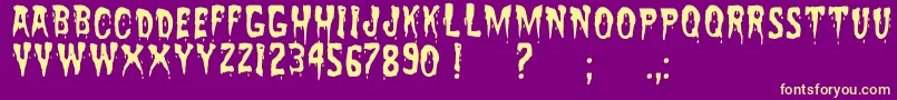 More about ZreaksNfi Font ZreaksNfi Font – Yellow Fonts on Purple Background