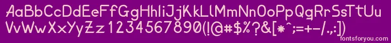 ElenaShine Font – Pink Fonts on Purple Background