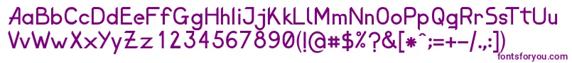 ElenaShine Font – Purple Fonts on White Background