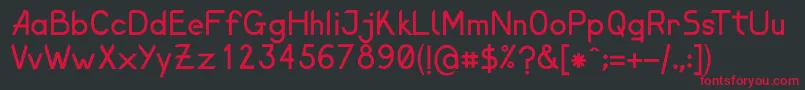 ElenaShine Font – Red Fonts on Black Background