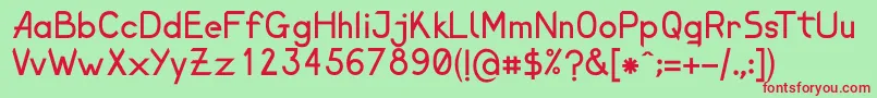 ElenaShine Font – Red Fonts on Green Background