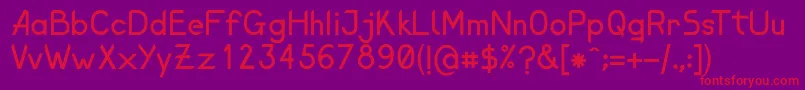 ElenaShine Font – Red Fonts on Purple Background