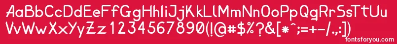 ElenaShine Font – White Fonts on Red Background