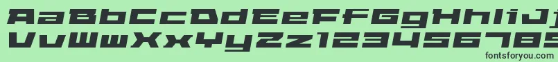 フォントELEPAO   – 緑の背景に黒い文字