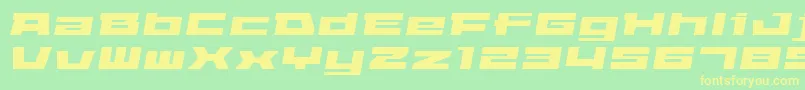 ELEPAO   Font – Yellow Fonts on Green Background