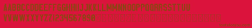 Elephant PersonalUse Font – Brown Fonts on Red Background