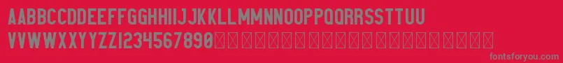 Elephant PersonalUse Font – Gray Fonts on Red Background
